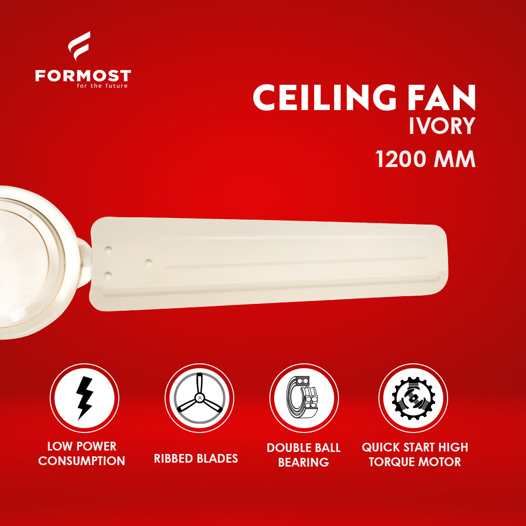 FORMOST Electric Ceiling Fan 1200mm - Formost For the future