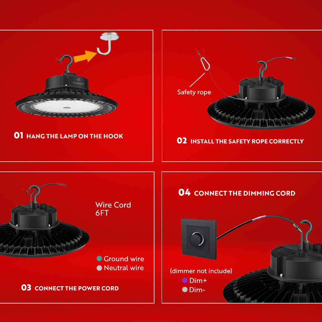 LED HIGH BAY LIGHT – 200W  Heavy Duty LED High Bay Light for Large Industrial Areas