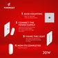 Step-by-step installation guide for Formost light fixture on a red background