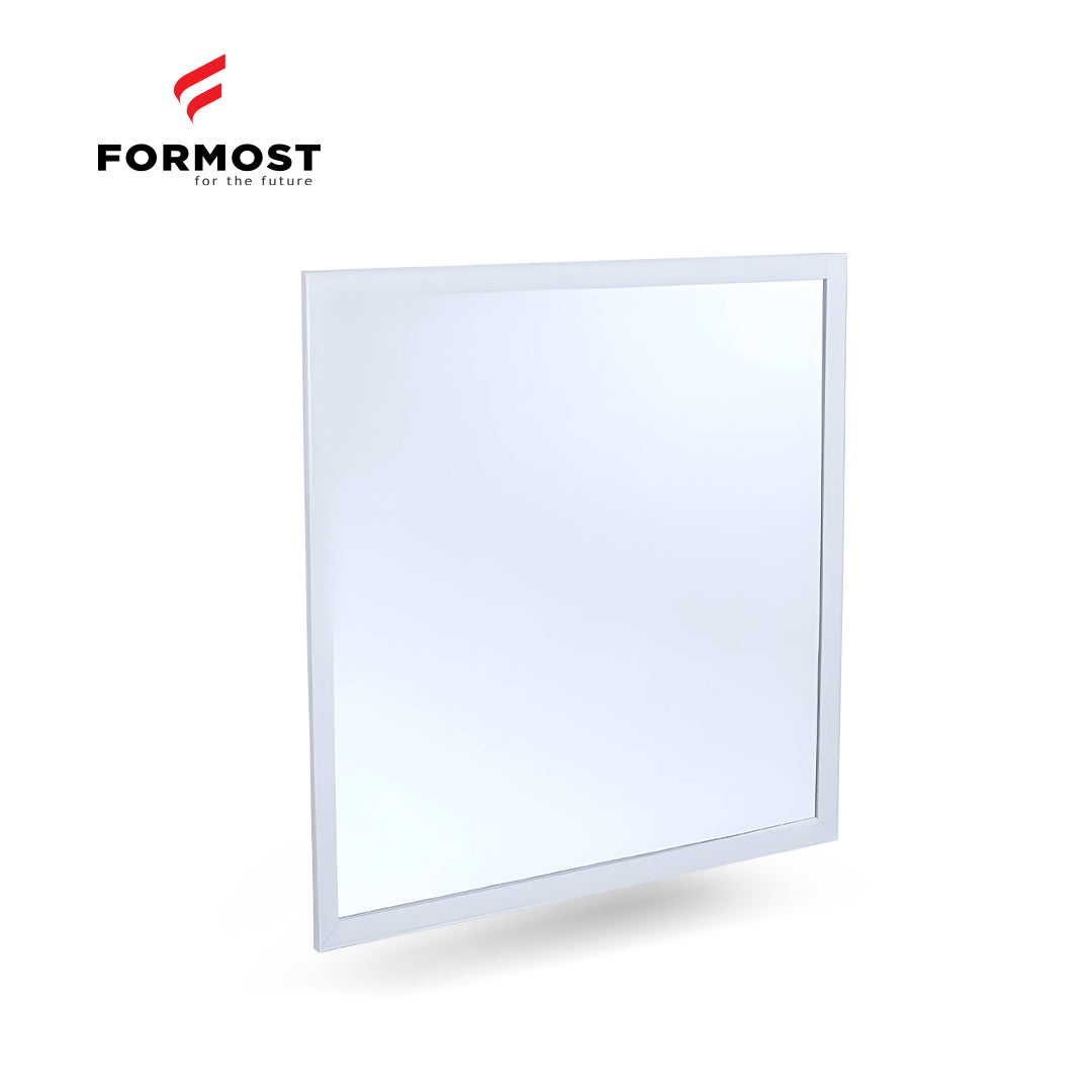 Square LED panel light with Formost logo on a white background