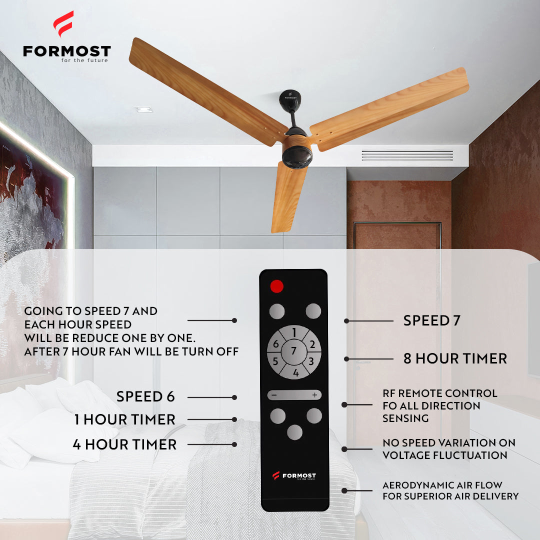 Motor Ceiling Fans with Remote