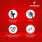 Formost fan features on a red background with brand logo.
