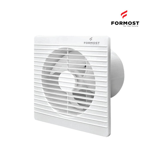 White exhaust fan with Formost logo on a white background