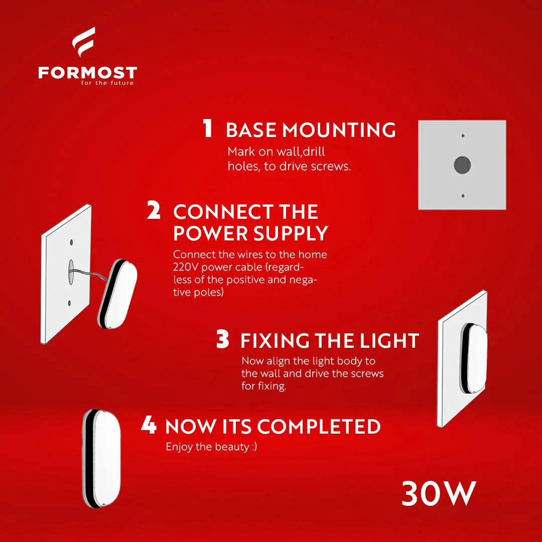 FORMOST LED Bulkhead Light 30W  Cool White My Store