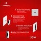 Step-by-step guide for installing a light fixture by Formost on a red background.