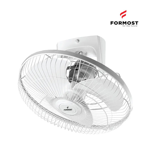 Wall-mounted fan with Formost logo on a white background