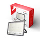 LED flood light with Formost packaging on a white background