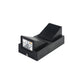 Black jewelry magnifier with light on a white background